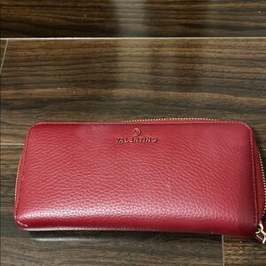 Valentino Red Leather Wallet